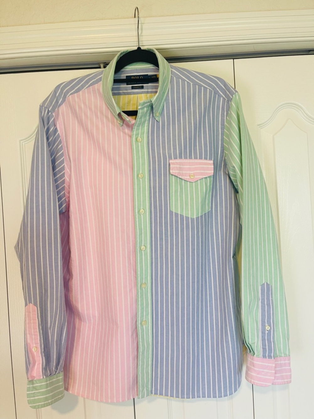 Polo by Ralph Lauren Pastel Multi-Striped Button-Down “Oxford Fun Shirt”